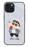 Shinchan iPhone 15 Plus Glass Case