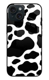 Cow Spots iPhone 15 Plus Glass Case