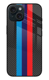 BMW Stripes Pattern iPhone 15 Plus Glass Case