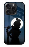 Shri Krishna Silhouette iPhone 15 Pro Glass Case