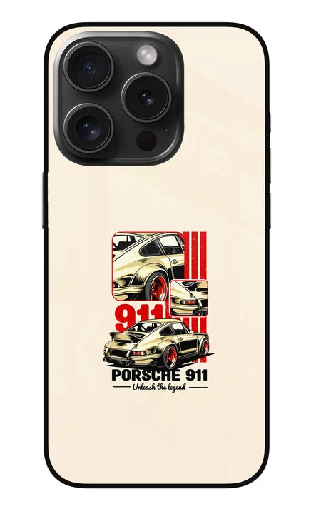 Classic Porsche 911 iPhone 15 Pro Back Cover