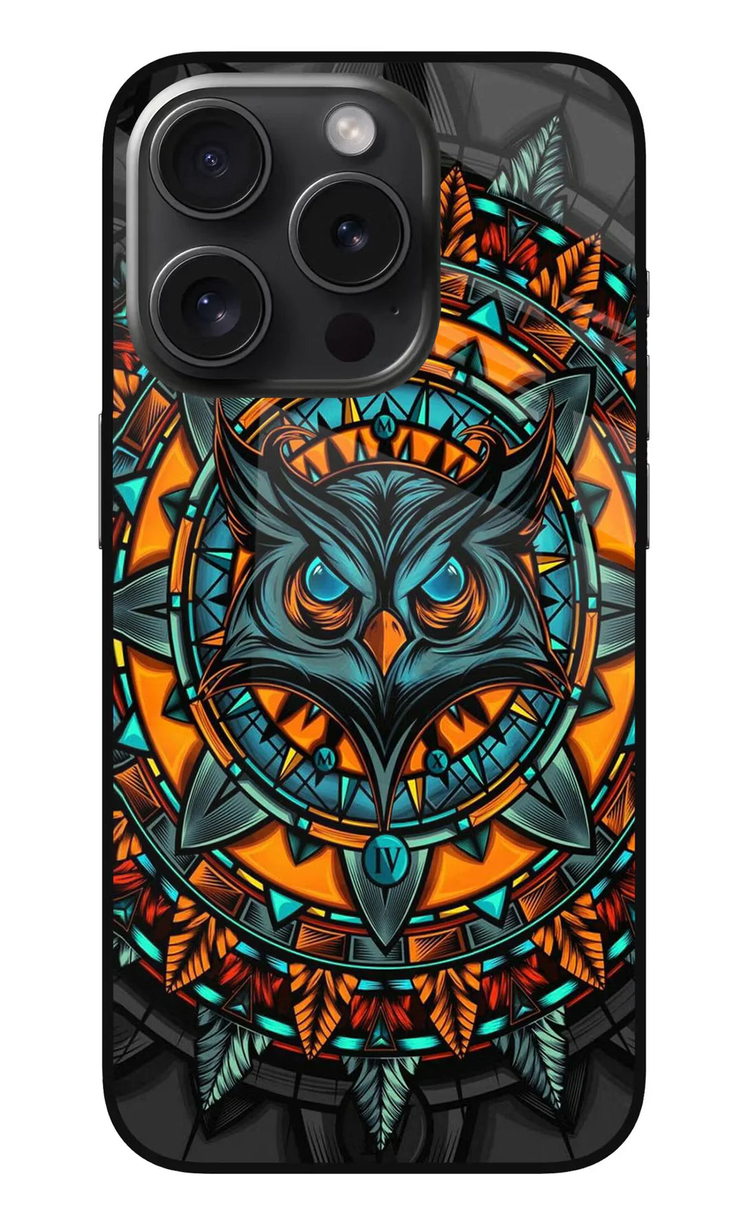 Angry Owl Art iPhone 15 Pro Max Back cover