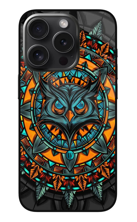 Angry Owl Art iPhone 15 Pro Max Back cover