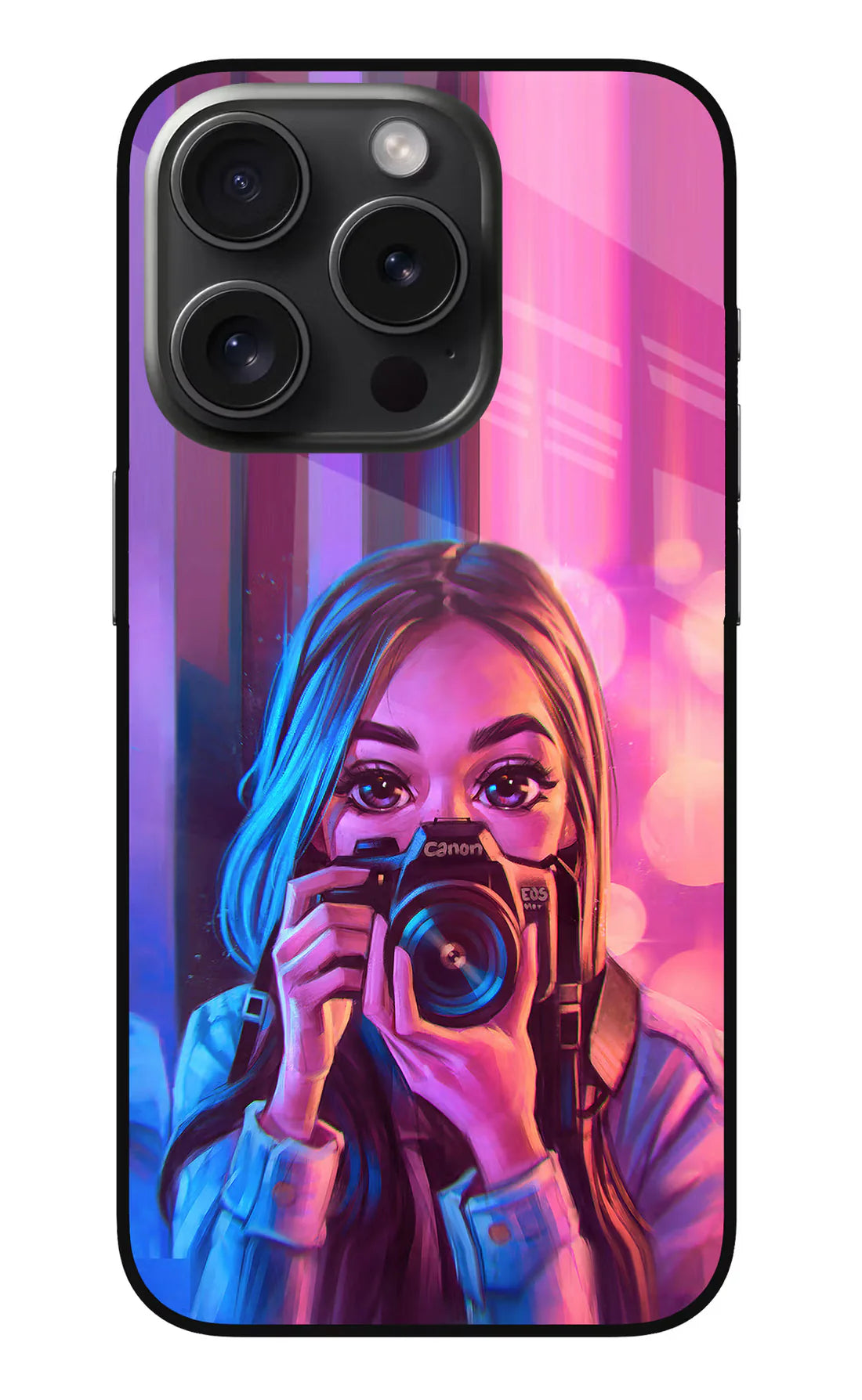 Girl Photographer iPhone 15 Pro Max Back cover