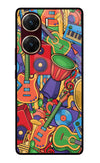 Music Instrument Doodle Vivo V29E Glass Case