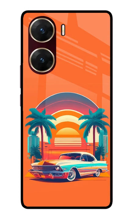 Palm Drive 80s Vivo V29E Back Cover