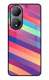 Stripes color Vivo Y100 Glass Case