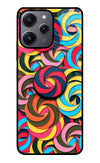 Spiral Pattern Redmi 12 4G Glass Case