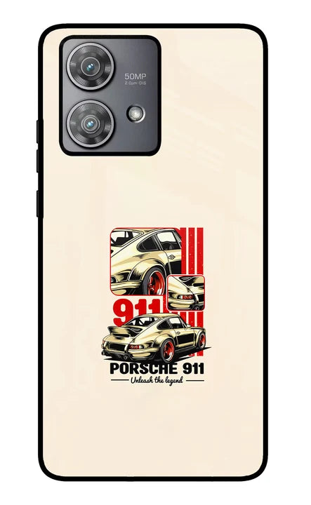 Classic Porsche 911 Moto Edge 40 Neo Back Cover