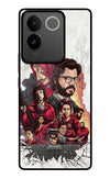 Money Heist Artwork IQOO Z7 Pro 5G Glass Case