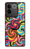 Spiral Pattern IQOO Z7 Pro 5G Glass Case