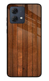 Wooden Artwork Bands Moto G54 5G Glass Case