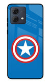 Captain America Logo Moto G84 5G Glass Case