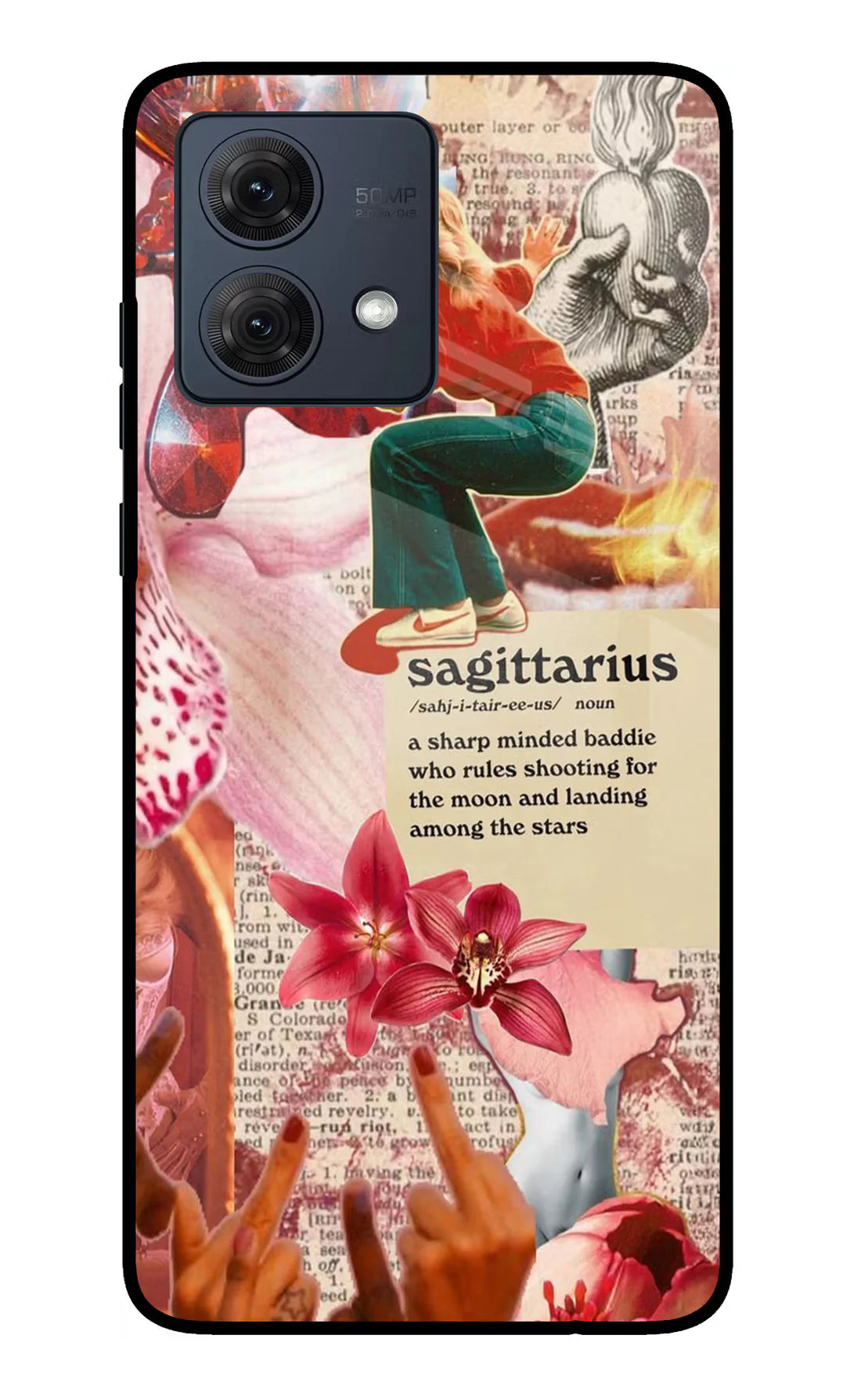 Sagittarius Zodiac Moto G84 5G Back cover