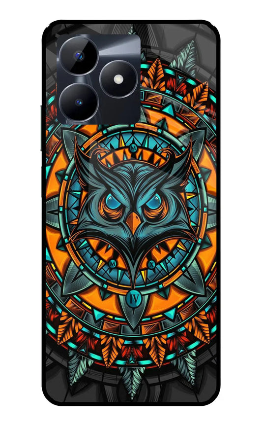 Angry Owl Art Realme C53 Back cover