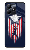 Captain America Marvel Art Realme C53 Glass Case