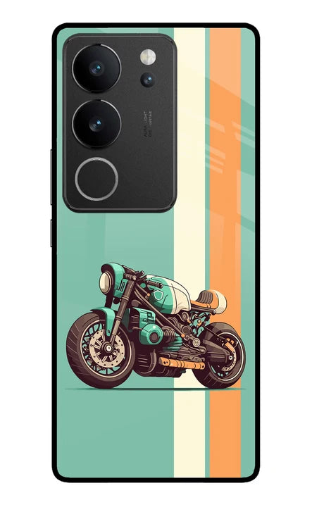 Striped Moto Drift Vivo V29/V29 Pro Back Cover