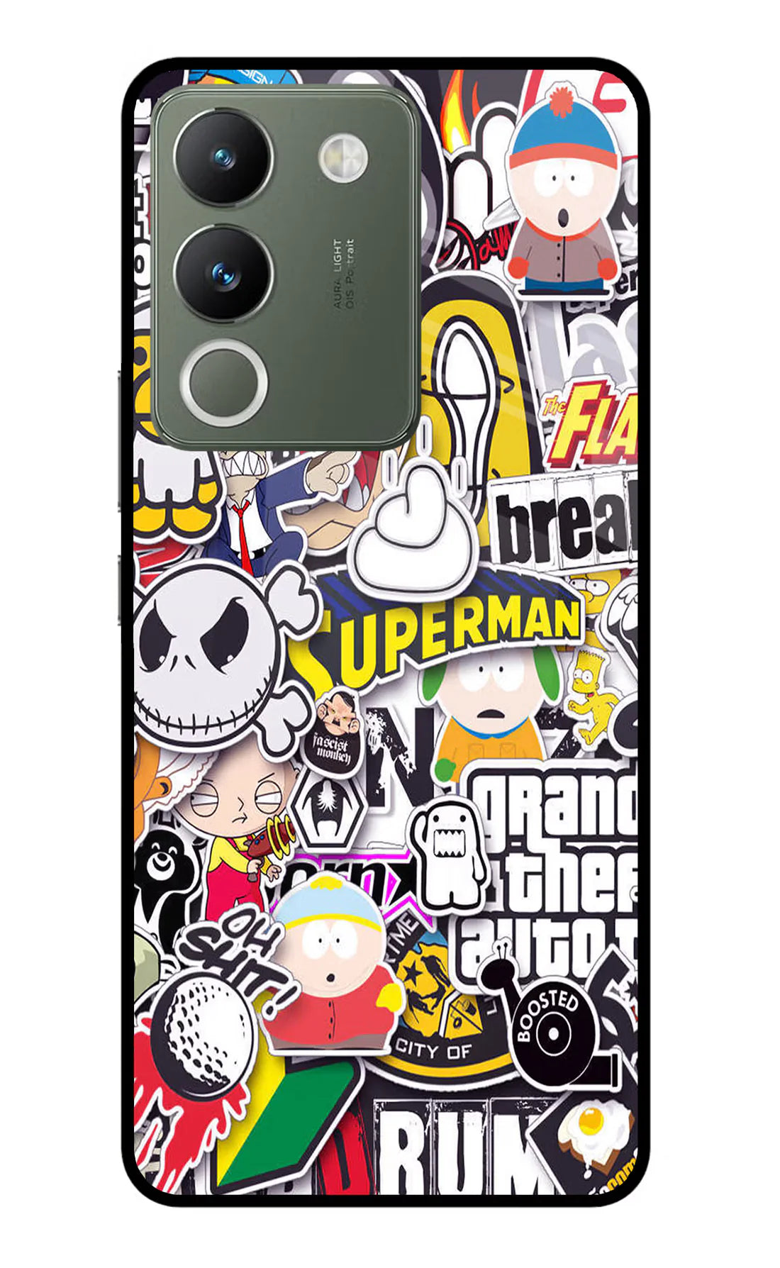 Sticker Bomb Vivo Y200 5G Back cover