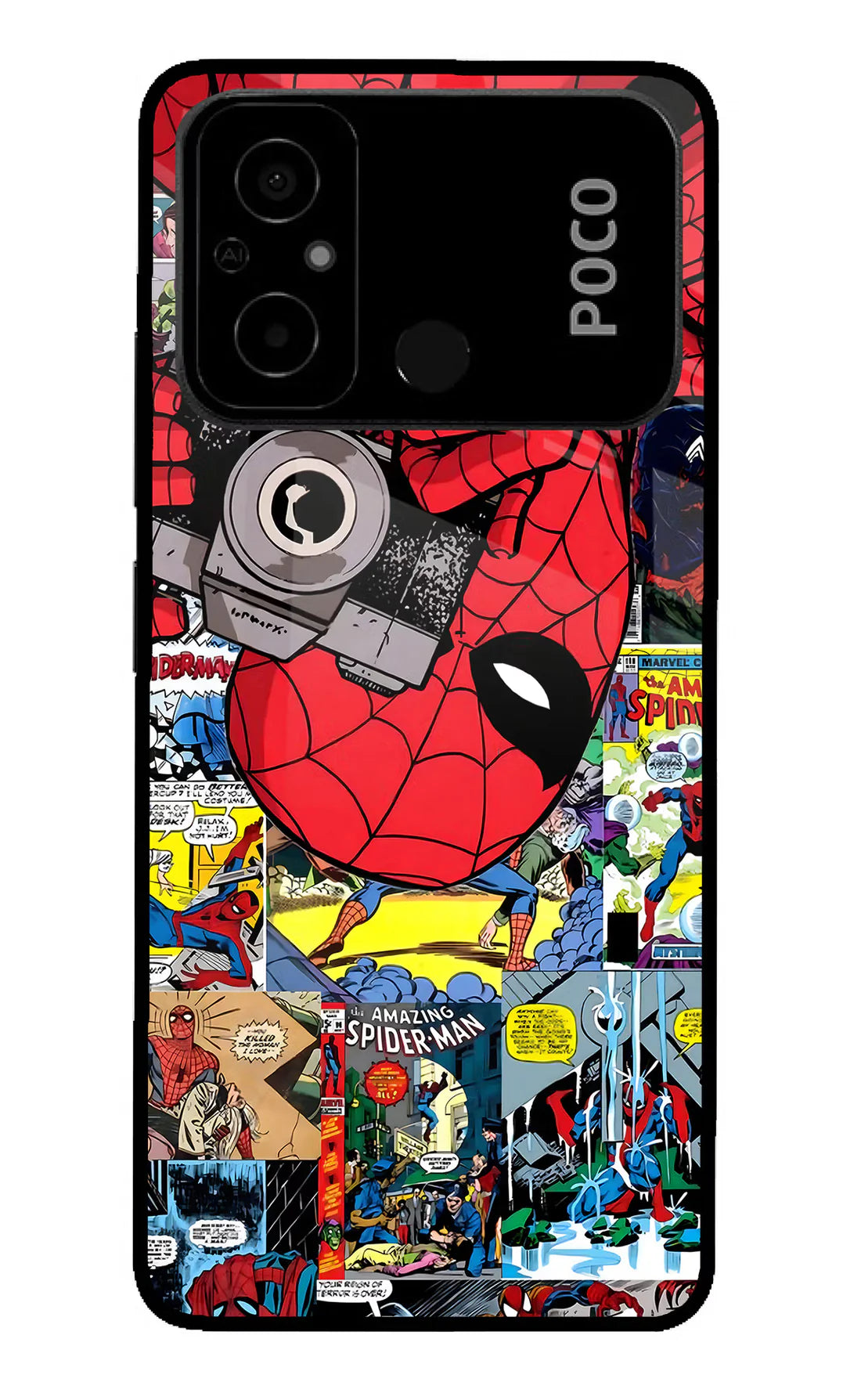 Spider Man Poco C55 Back cover