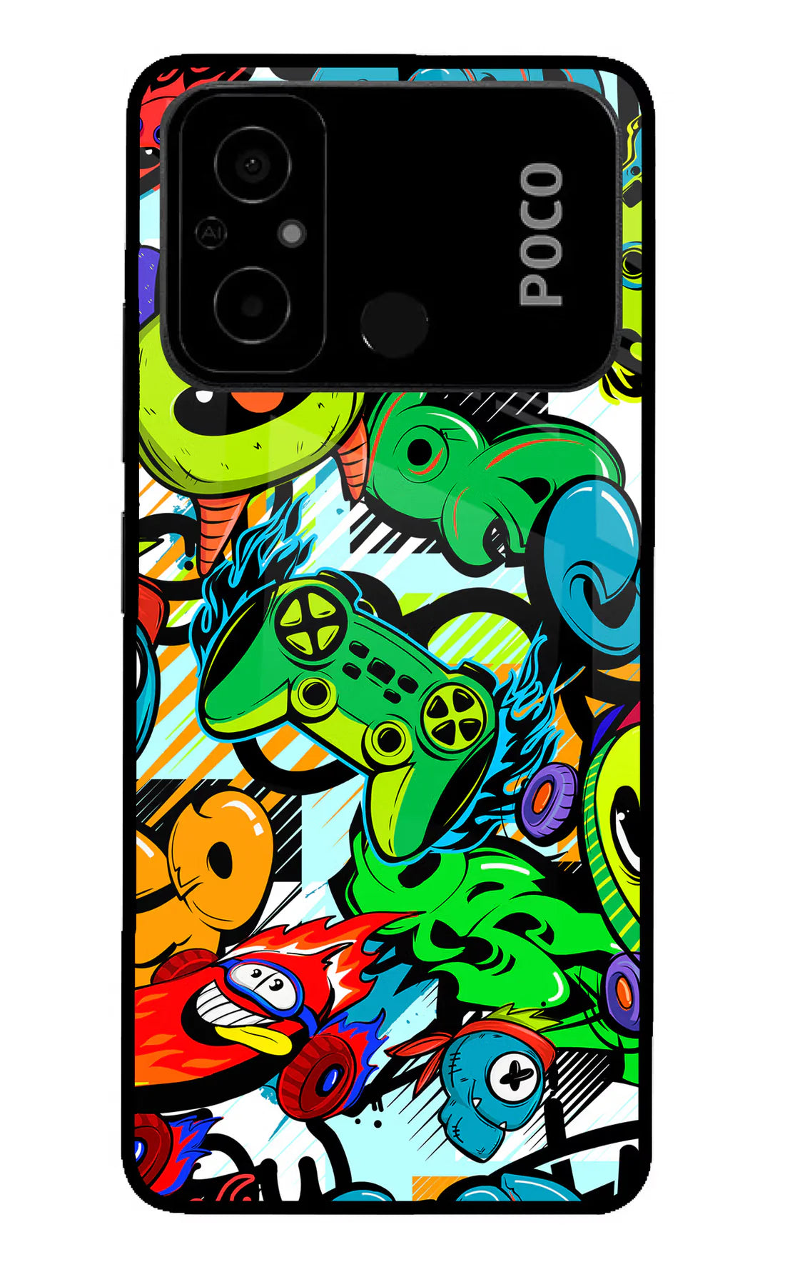 Game Doodle Poco C55 Back cover