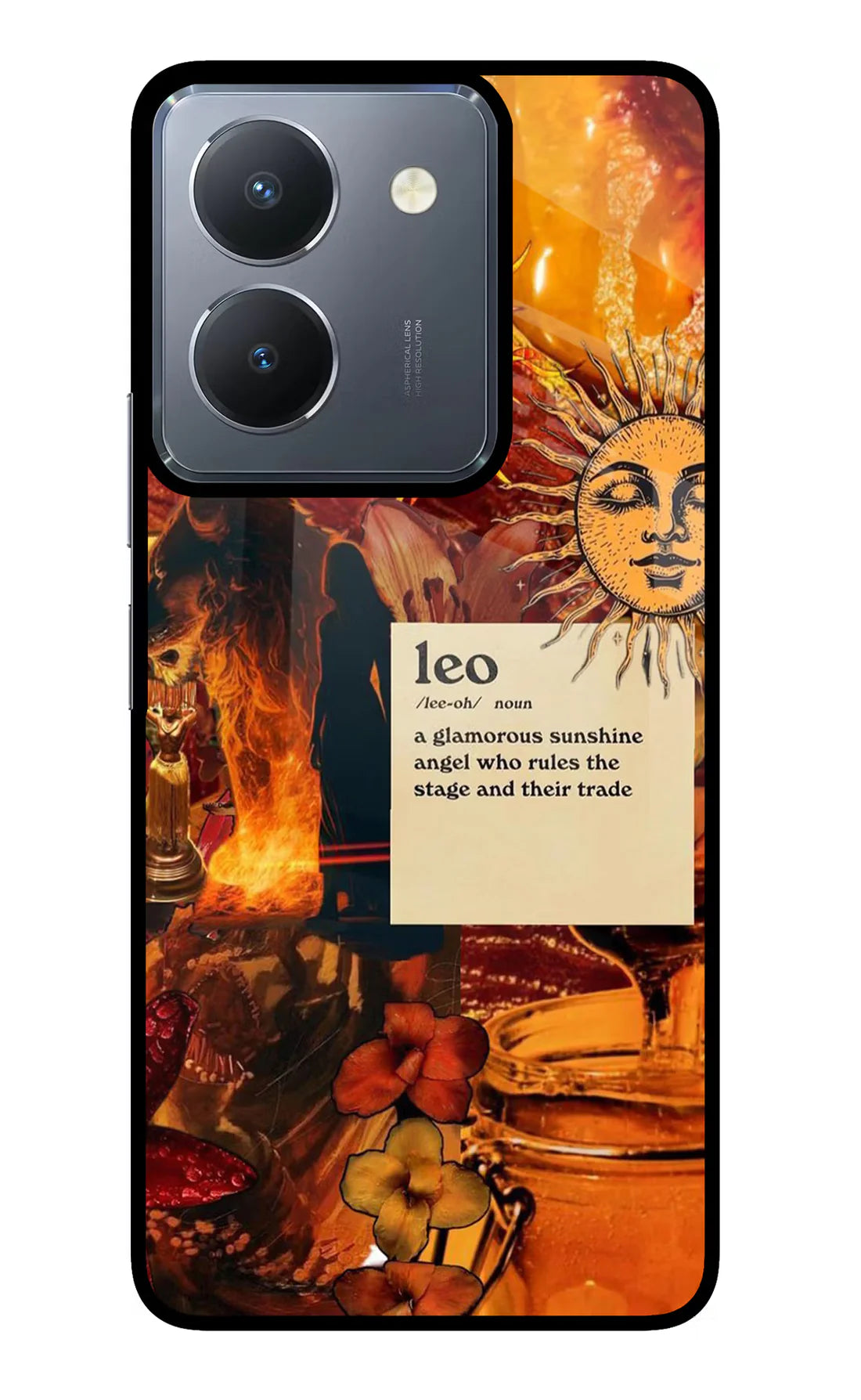 Leo Zodiac Vivo Y36  Back cover
