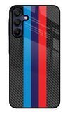 BMW Stripes Pattern Samsung A15 5G Glass Case