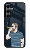 Smoking Samsung S24 Glass Case