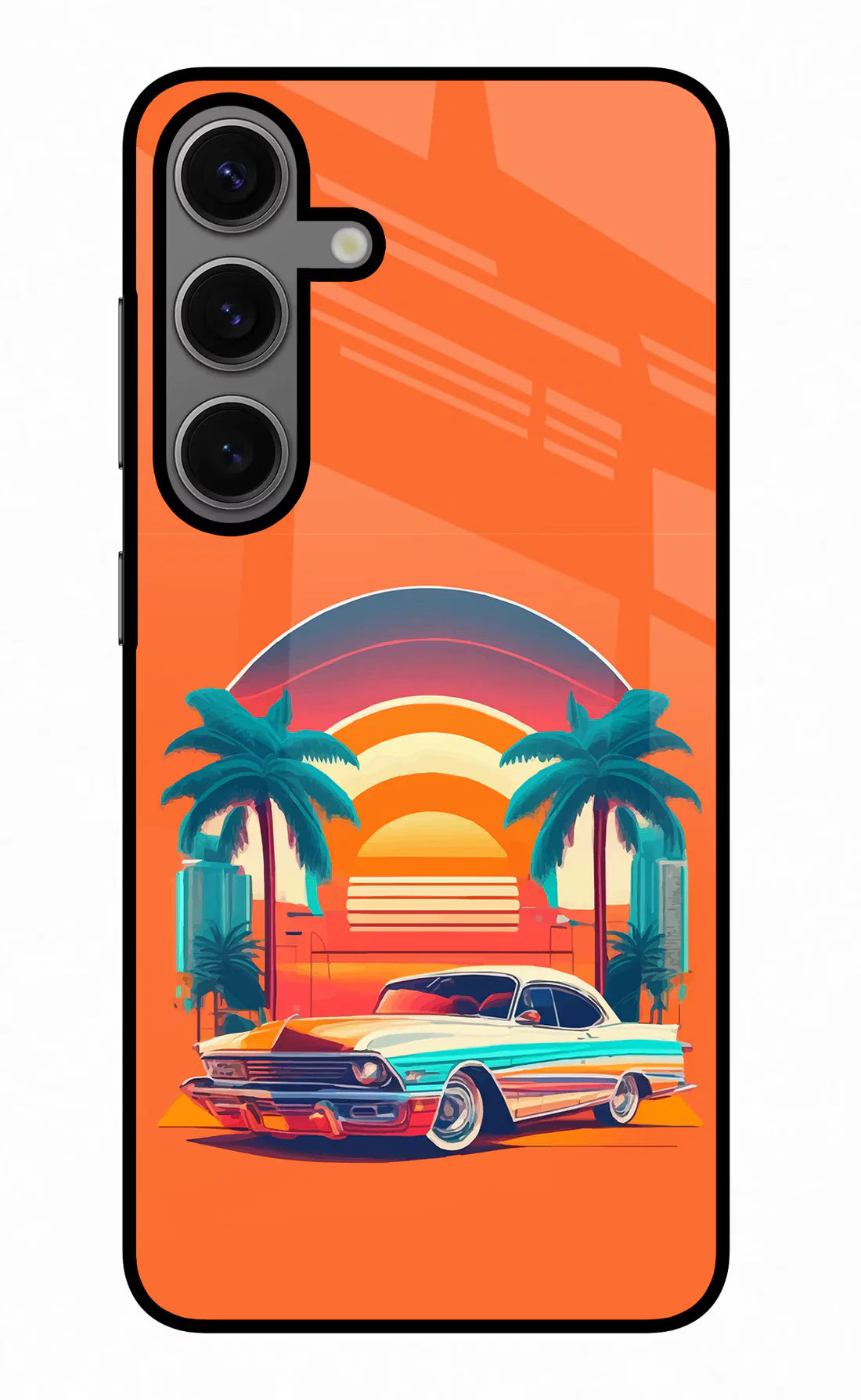 Palm Drive 80s Samsung S24 Back cover
