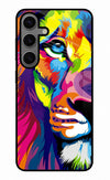 Lion Half Face Samsung S24 Plus Glass Case