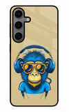 Monkey Headphone Samsung S24 Plus Glass Case