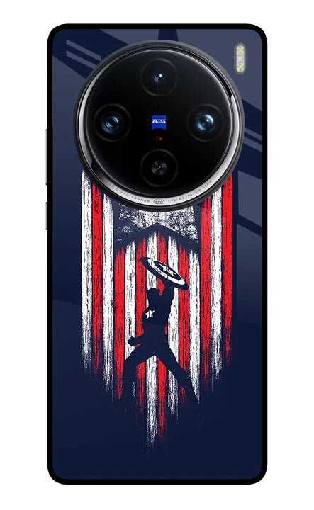 Captain America Marvel Art Vivo X100 Pro Back Cover