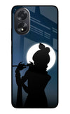 Shri Krishna Silhouette Oppo A18/Oppo A38 Glass Case