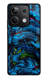 Dark Blue Abstract Redmi Note 13 5G Glass Case