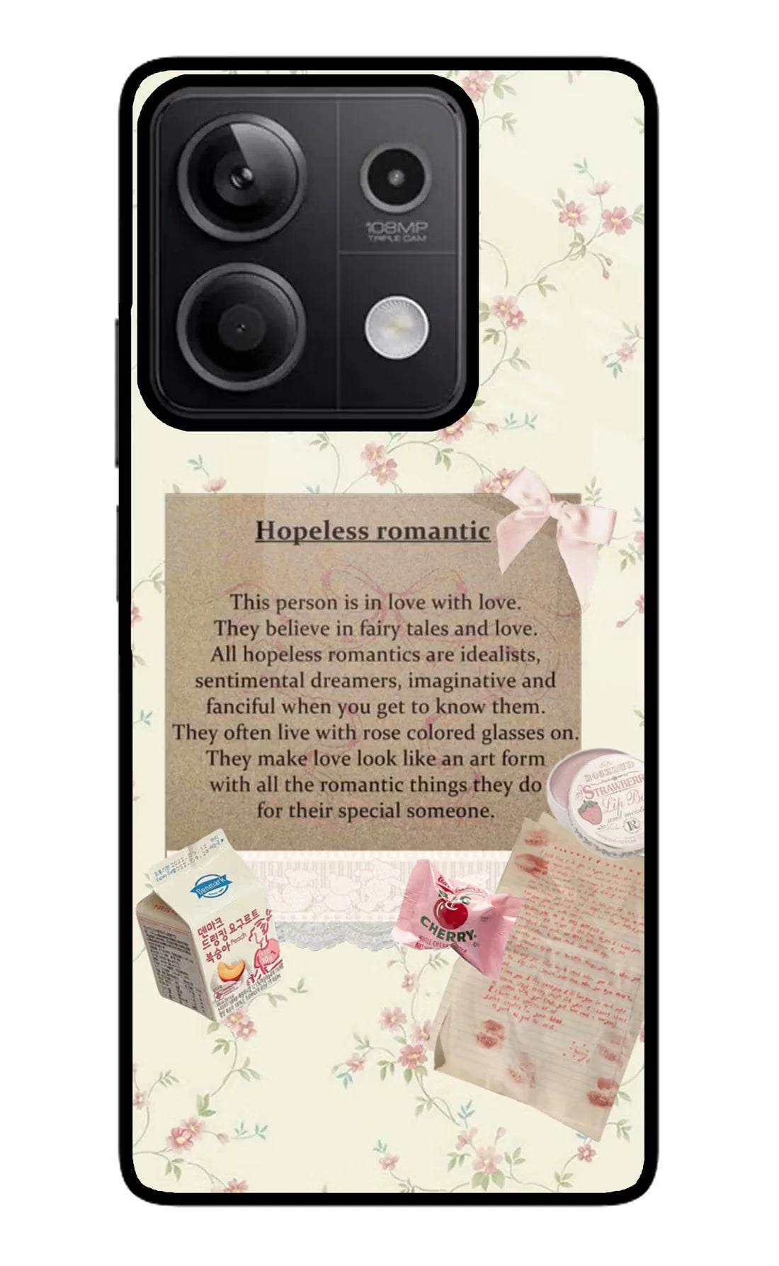 Hopeless Romantic Redmi Note 13 5G Back cover