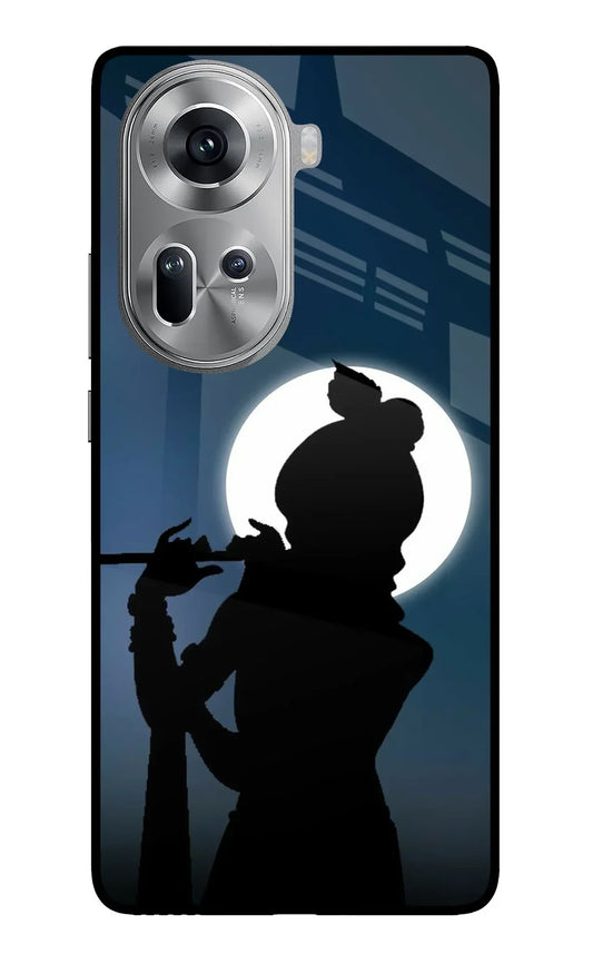 Shri Krishna Silhouette Oppo Reno11 Back cover