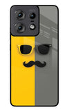 Sunglasses with Mustache Moto Edge 50 Pro 5G Glass Case