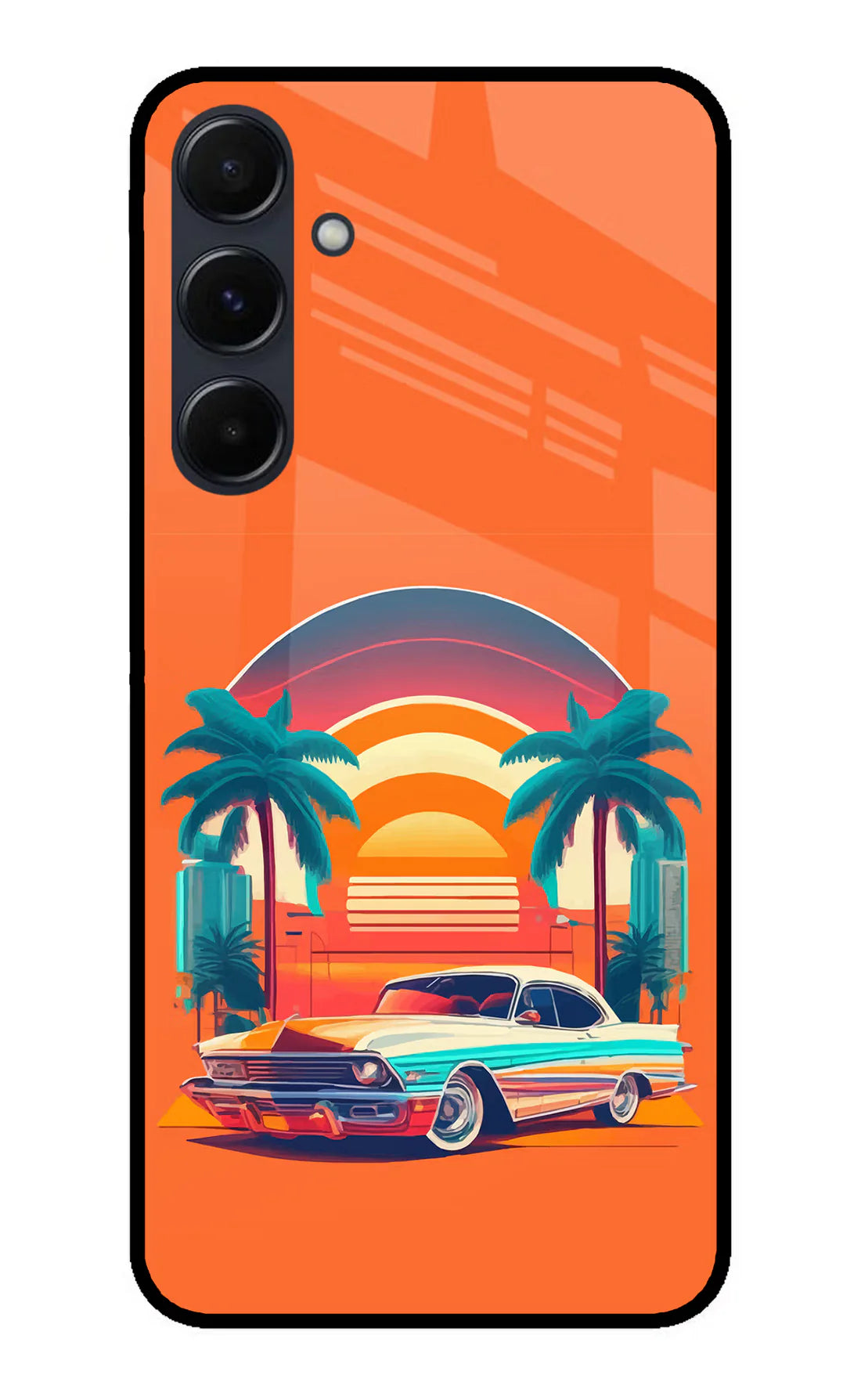 Palm Drive 80s Samsung A35 5G Back cover