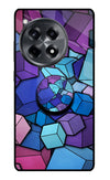 Cubic Abstract OnePlus 12R Glass Case