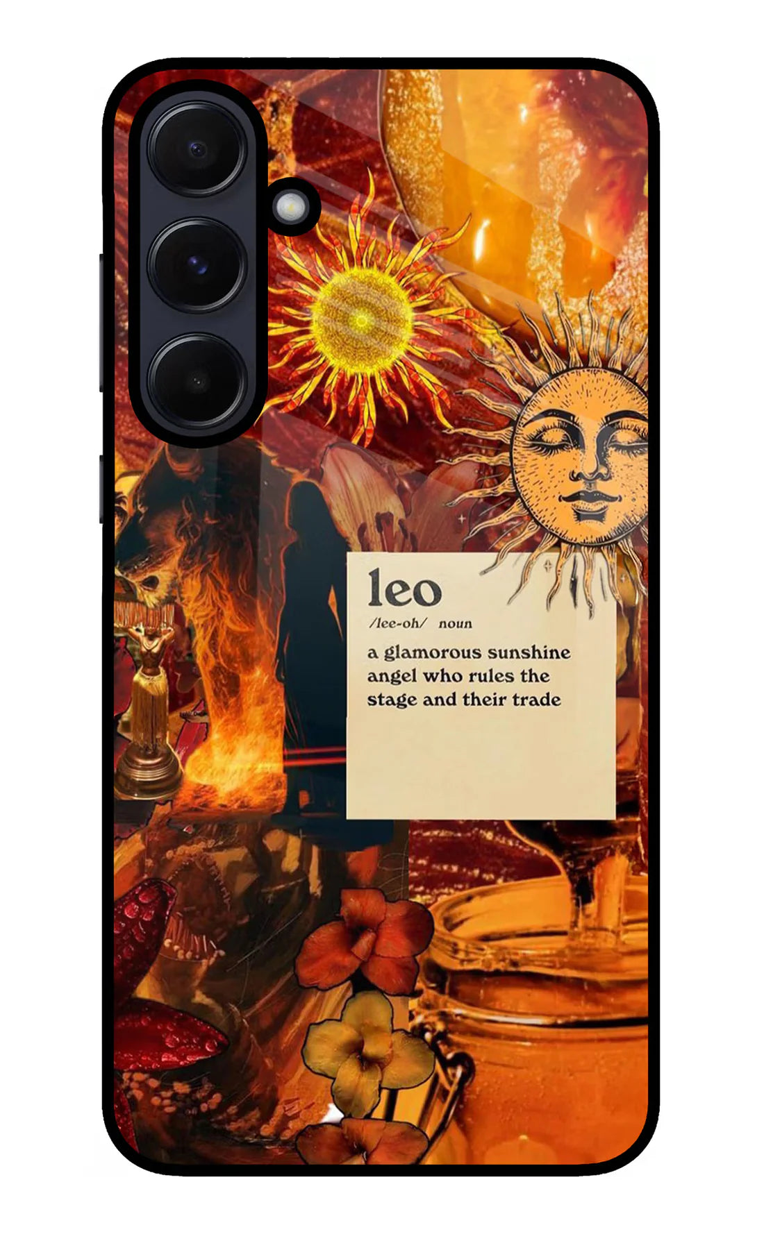 Leo Zodiac Samsung A55 5G Back cover