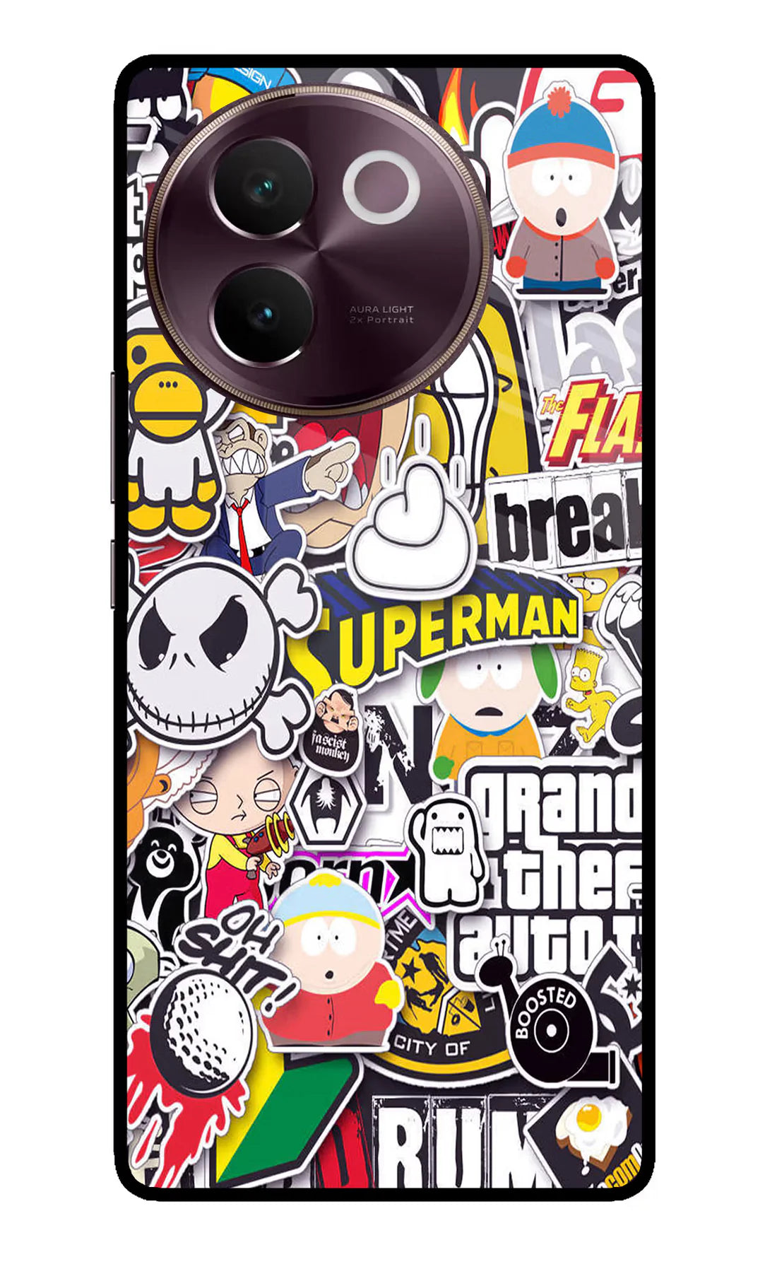 Sticker Bomb Vivo V30e Back cover