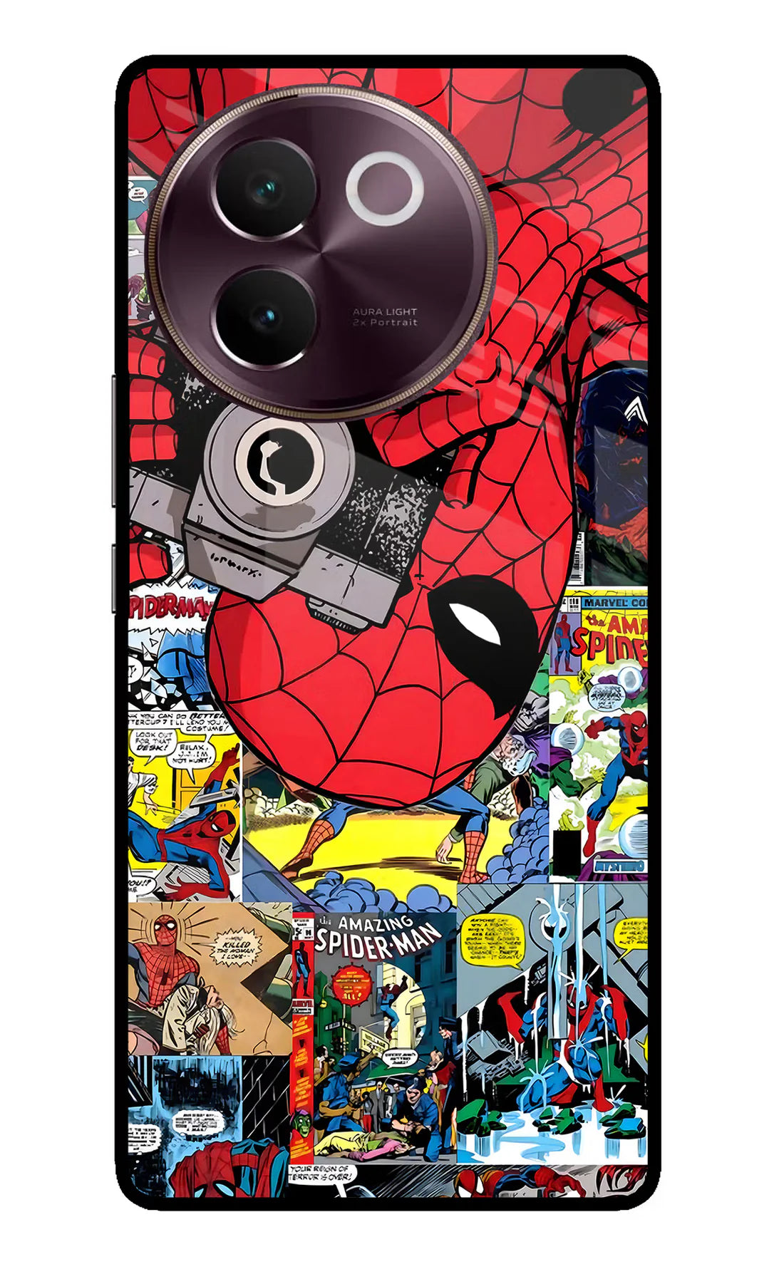 Spider Man Vivo V30e Back cover