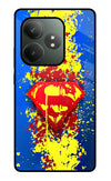 Superman logo Realme GT 6T 5G Glass Case