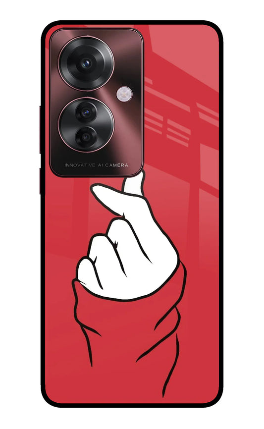 Korean Love Sign Oppo F25 Pro 5G Back cover