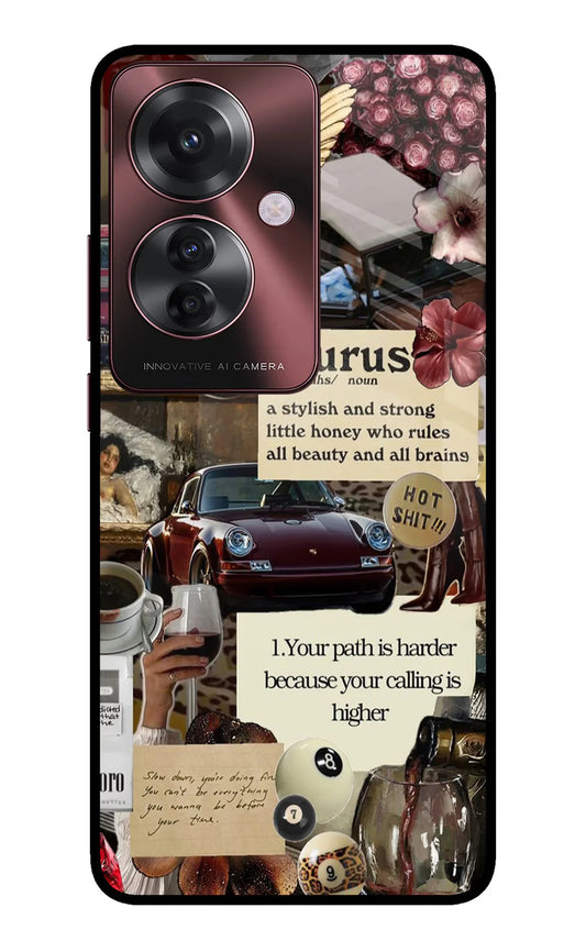 Taurus Zodiac Oppo F25 Pro Back cover
