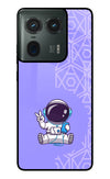 Cute Astronaut Chilling Moto Edge 50 Ultra 5G Glass Case