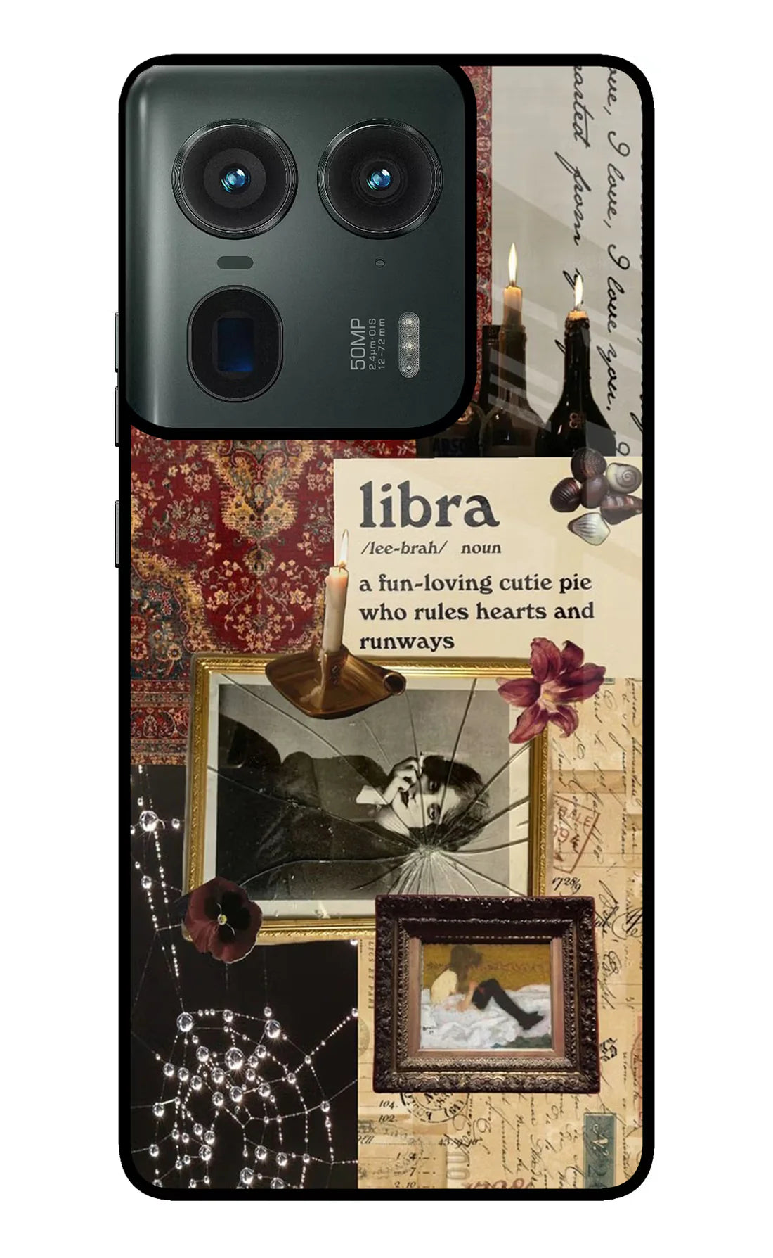 Libra Zodiac Moto Edge 50 Ultra 5G Back cover