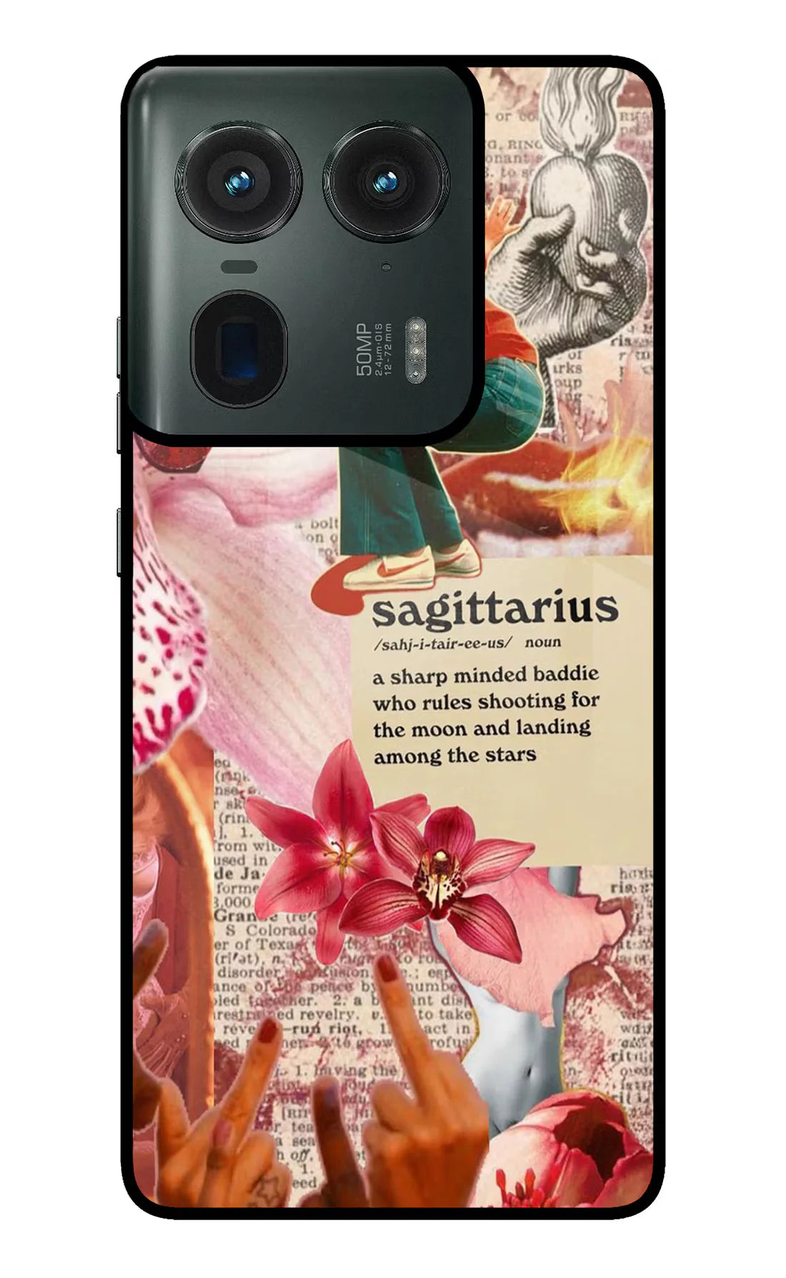 Sagittarius Zodiac Moto Edge 50 Ultra 5G Back cover