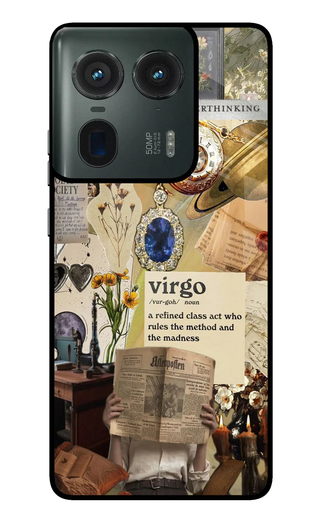 Virgo Zodiac Moto Edge 50 Ultra 5G Back cover