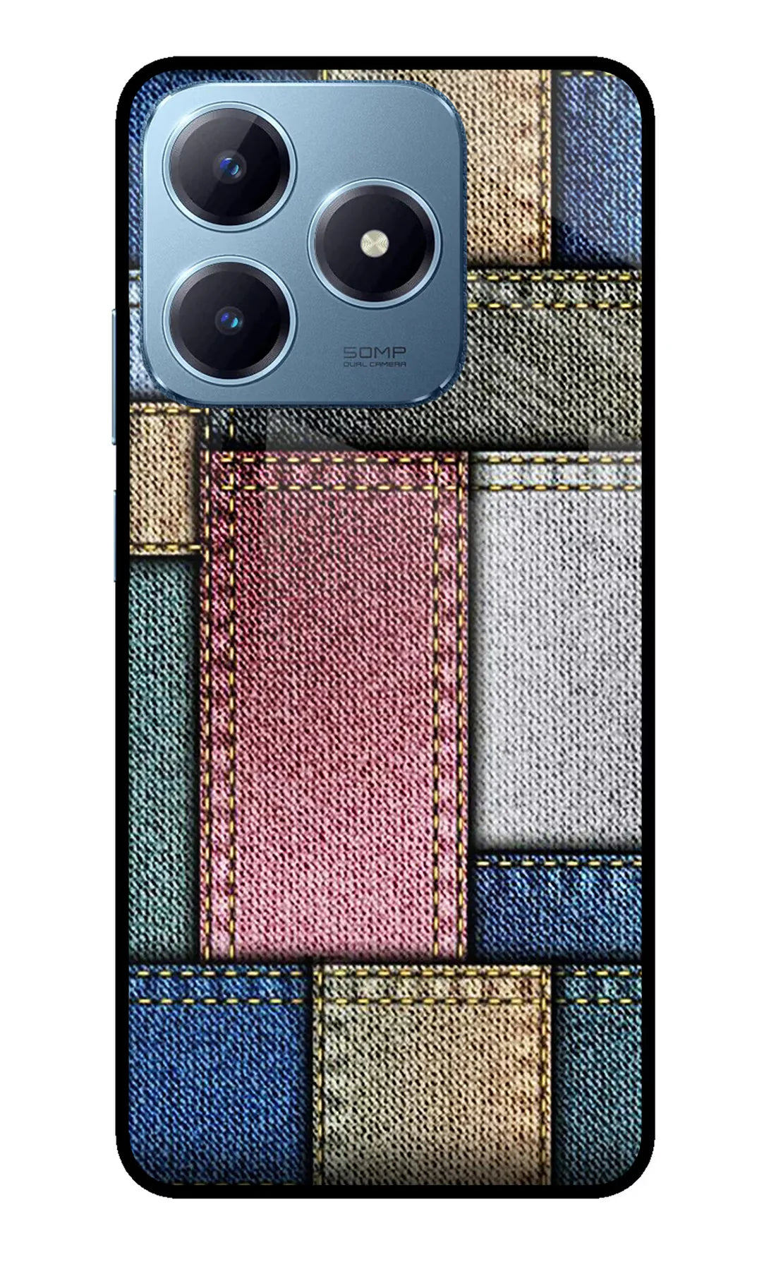 Multicolor Jeans Realme Narzo N63 Back cover