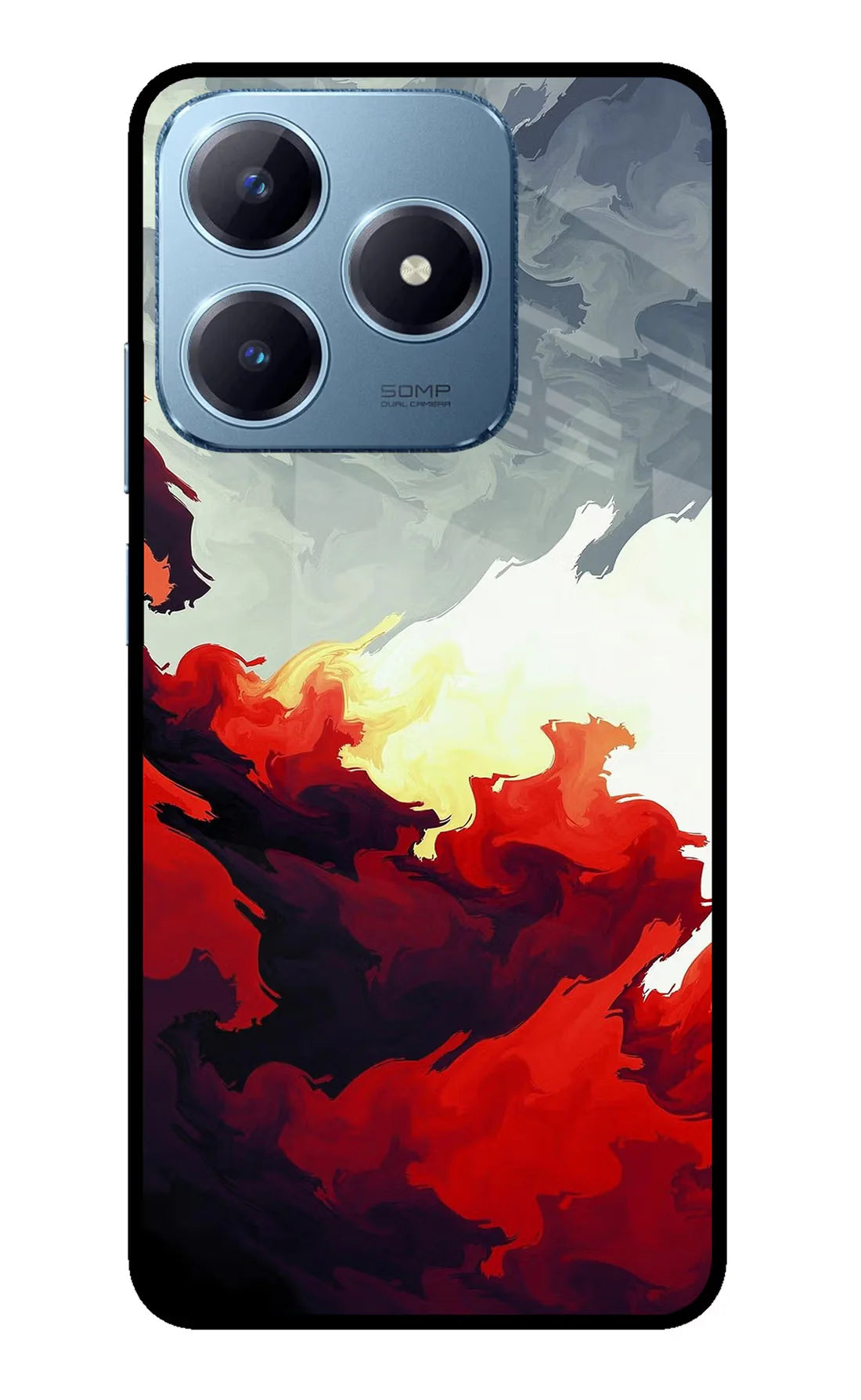 Fire Cloud Realme Narzo N63 Back cover